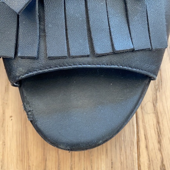 Marc Fisher Whitley Kiltie Fringe Slide Sandals - Picture 9 of 12